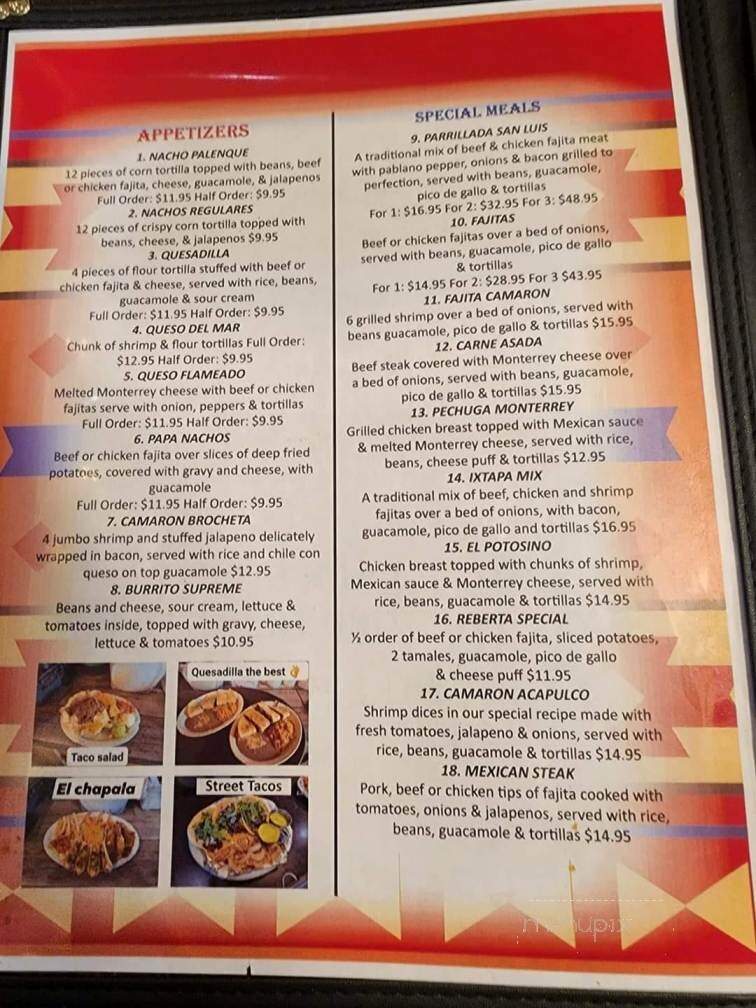 El Potosino - San Augustine, TX menu_pic