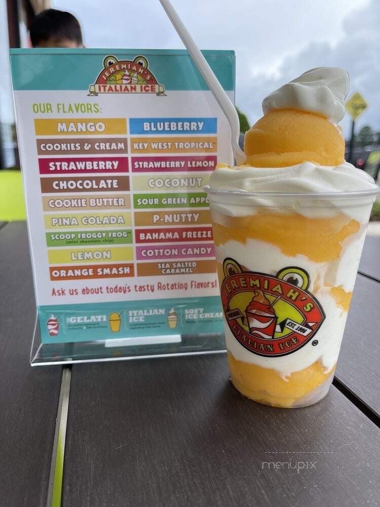 Jeremiah's Italian Ice - Savannah, GA menu_pic