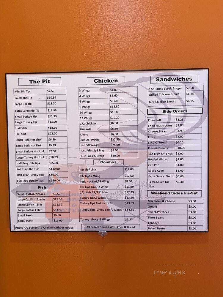 Johnny's Catering & Bar-B-Que - Maywood, IL menu_pic
