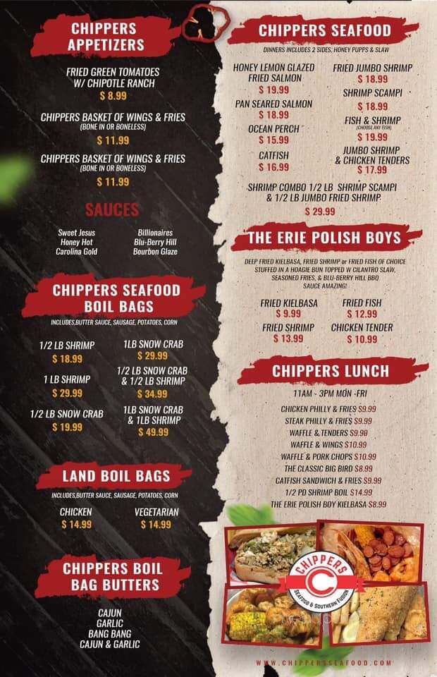 Chippers Seafood & Southern Fusion - Erie, PA menu_pic