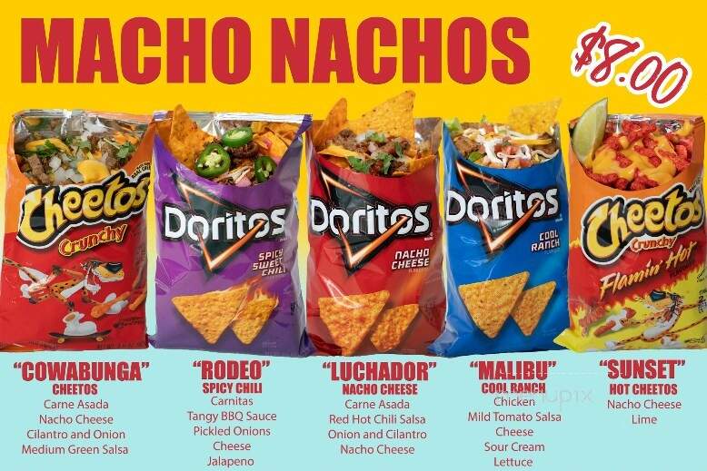Luchador Tacos - Conway, NH menu_pic