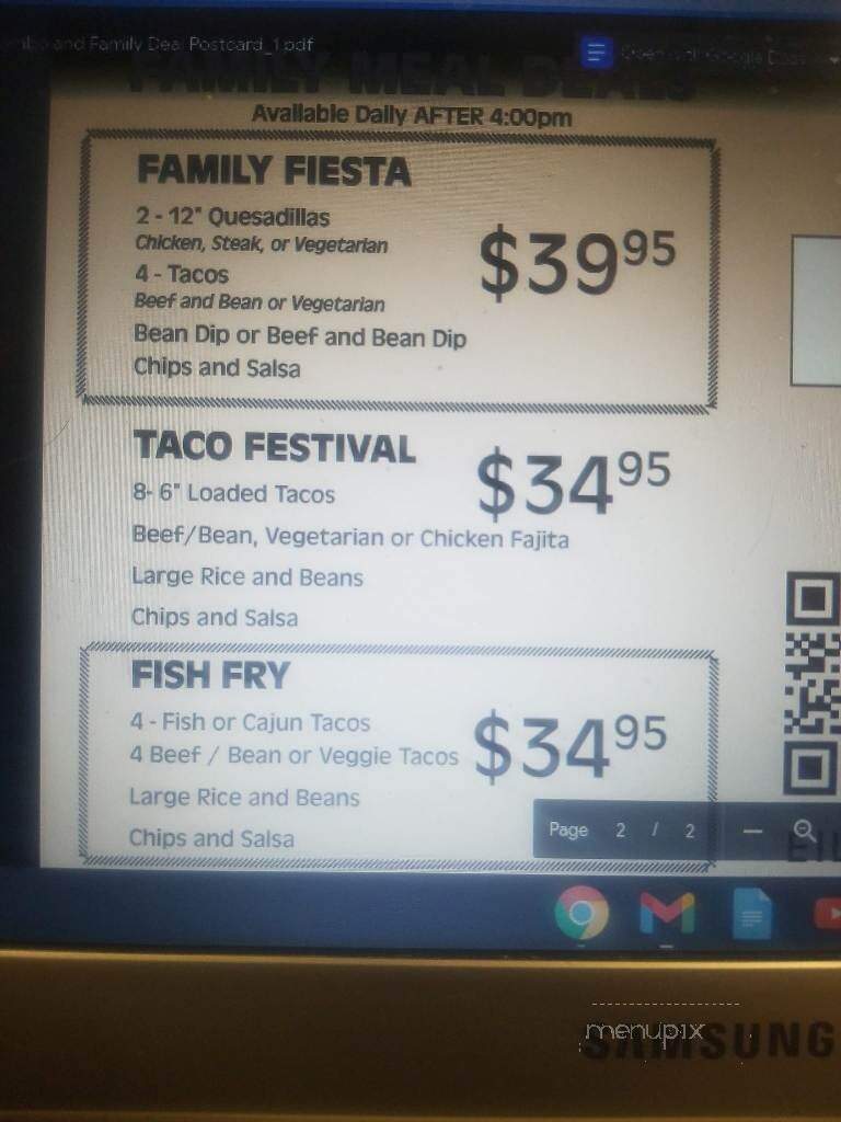 El Loco Quesadilla - Troy, MI menu_pic