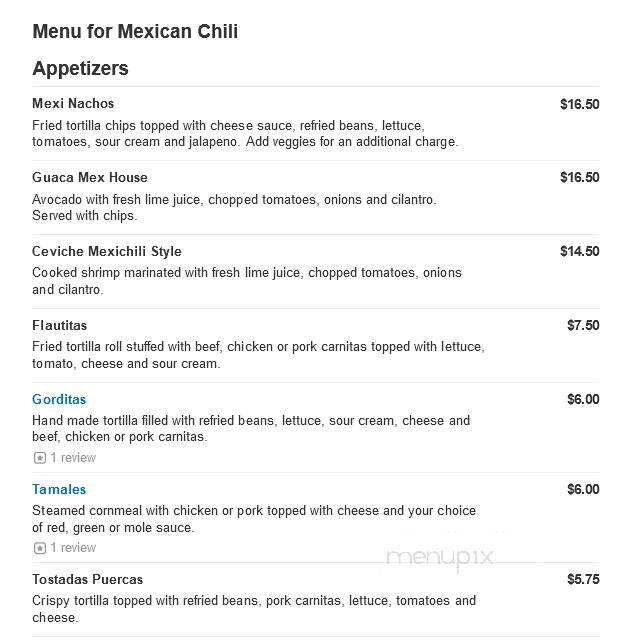 Mexican Chili - Chelmsford, MA menu_pic