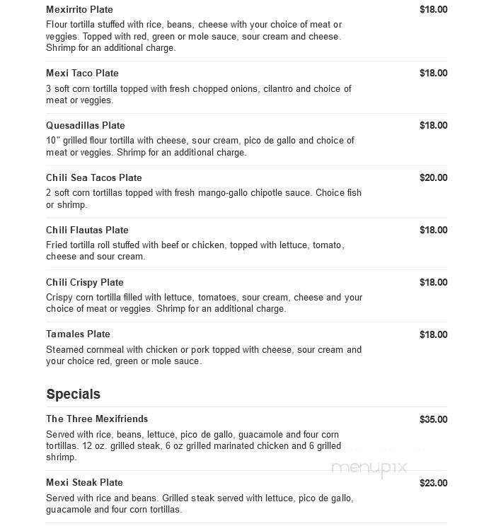 Mexican Chili - Chelmsford, MA menu_pic
