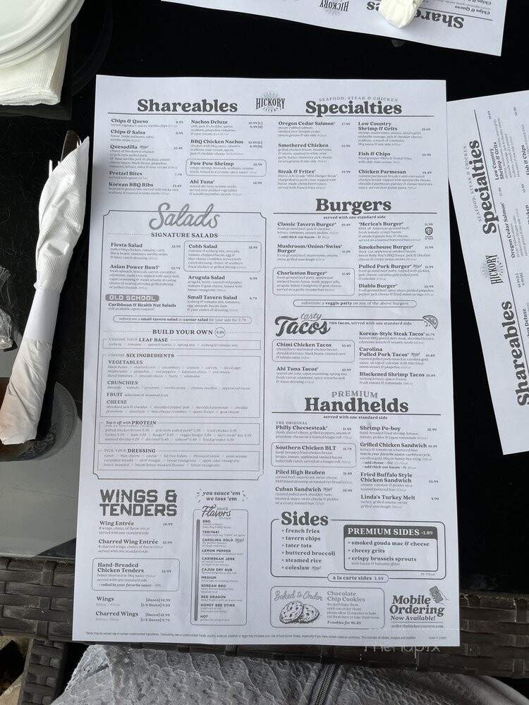 Hickory Tavern - Wesley Chapel, NC menu_pic