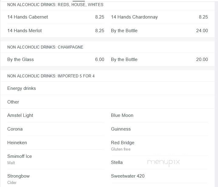 Mixx Atlanta - Atlanta, GA menu_pic