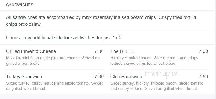Mixx Atlanta - Atlanta, GA menu_pic