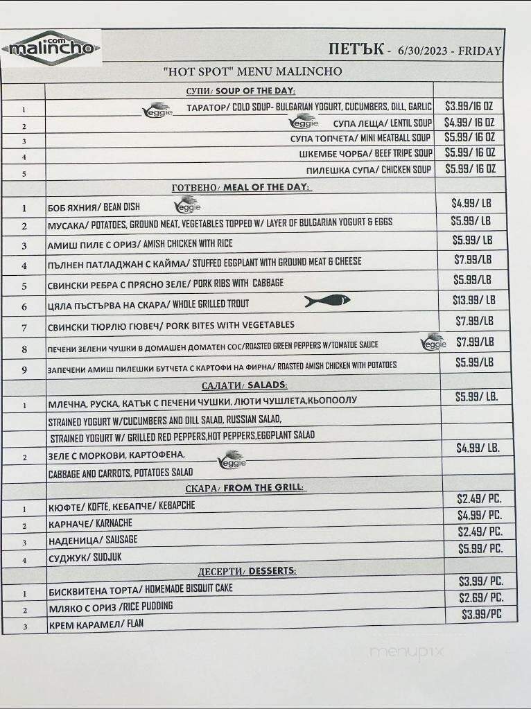 Malincho Euro Market & Deli - Des Plaines, IL menu_pic
