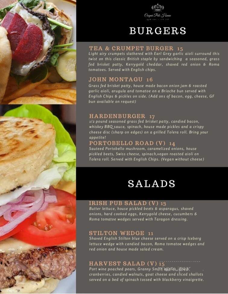 Caspar Inn - Caspar, CA menu_pic