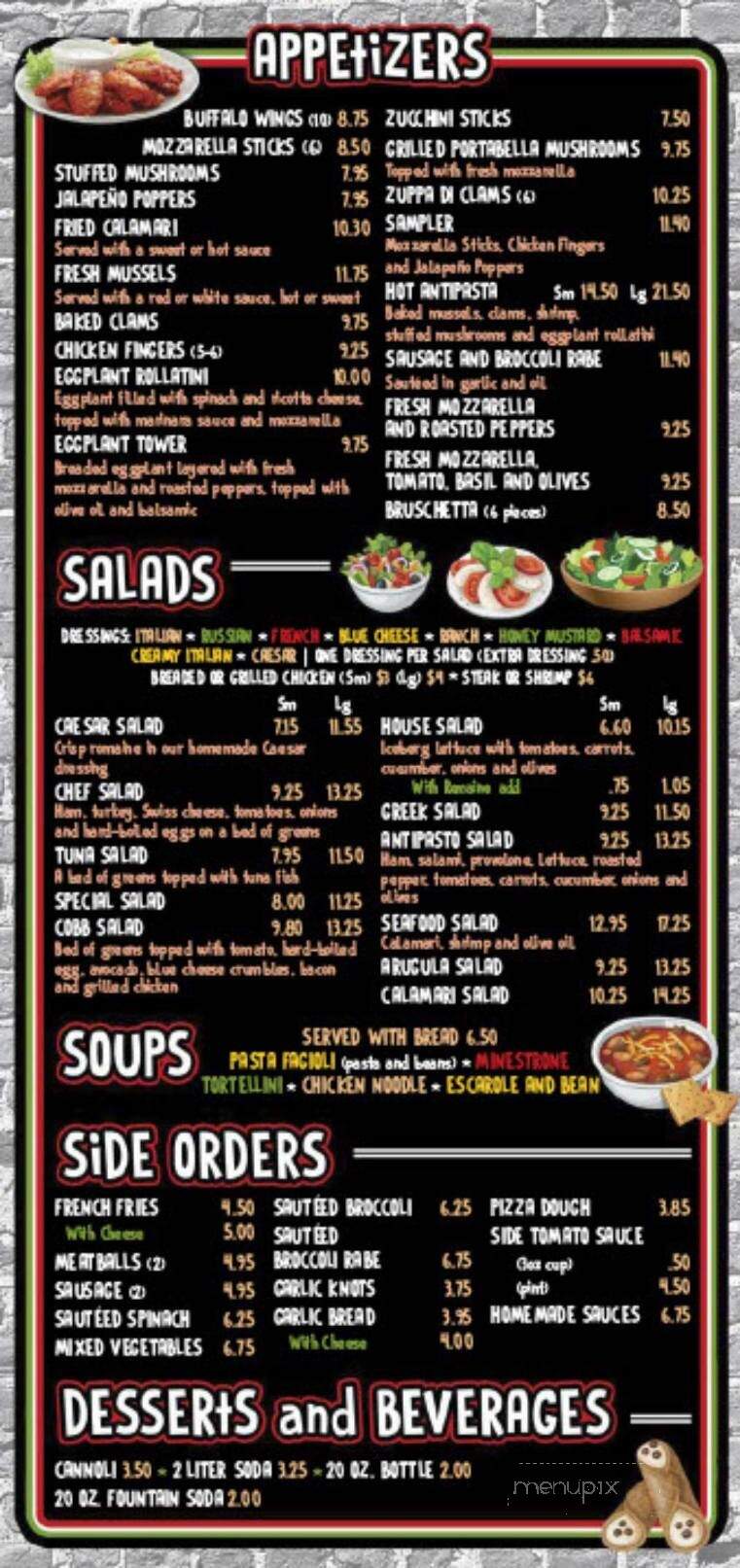 Anthony Franco's Pizza - Wayne, NJ menu_pic