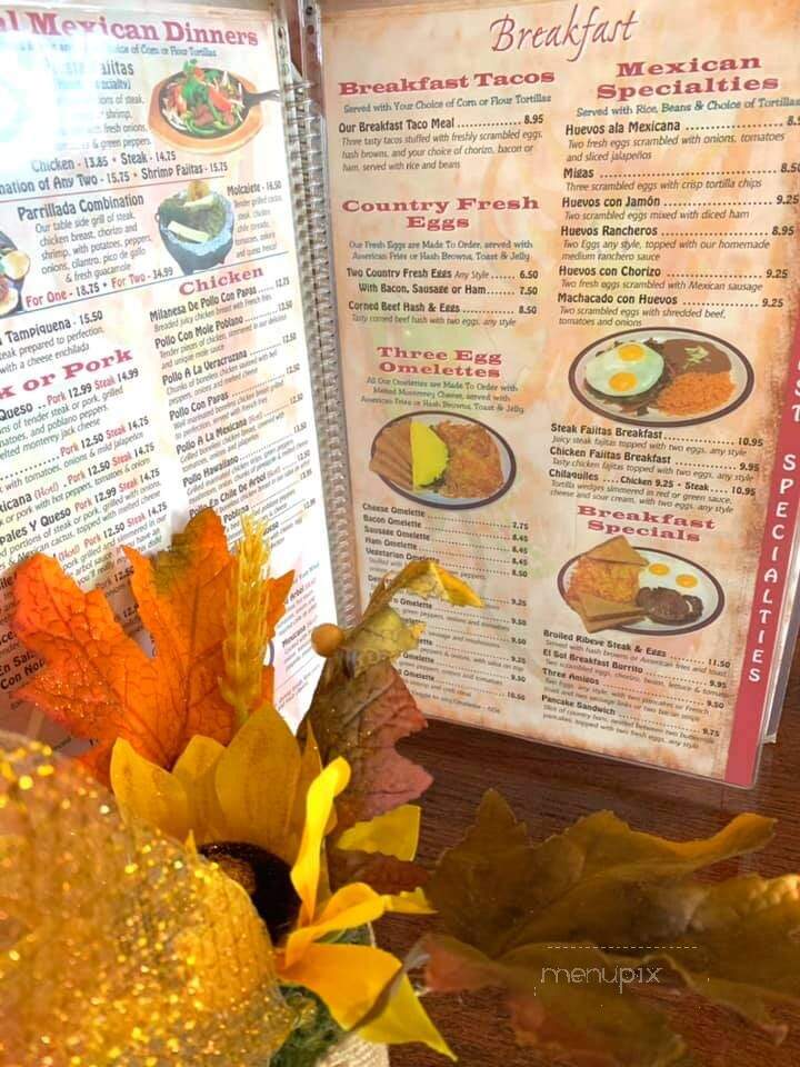 El Sol De Mexico - Waukesha, WI menu_pic