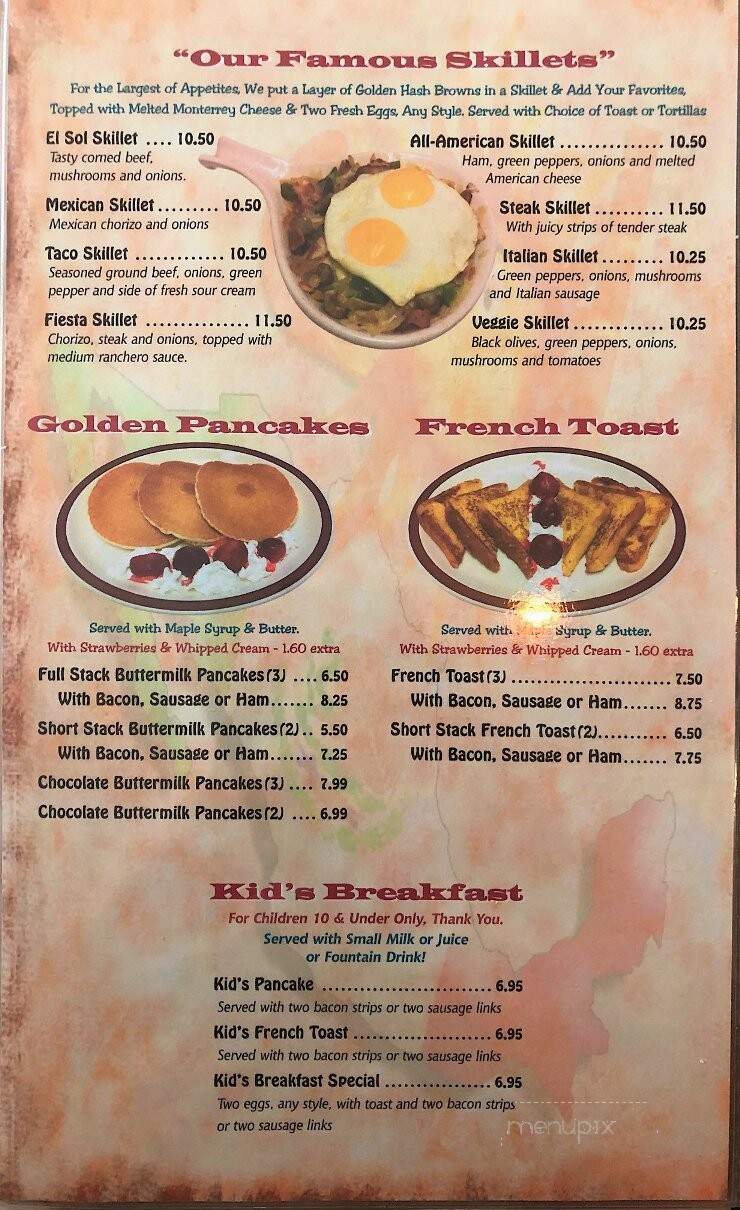 El Sol De Mexico - Waukesha, WI menu_pic
