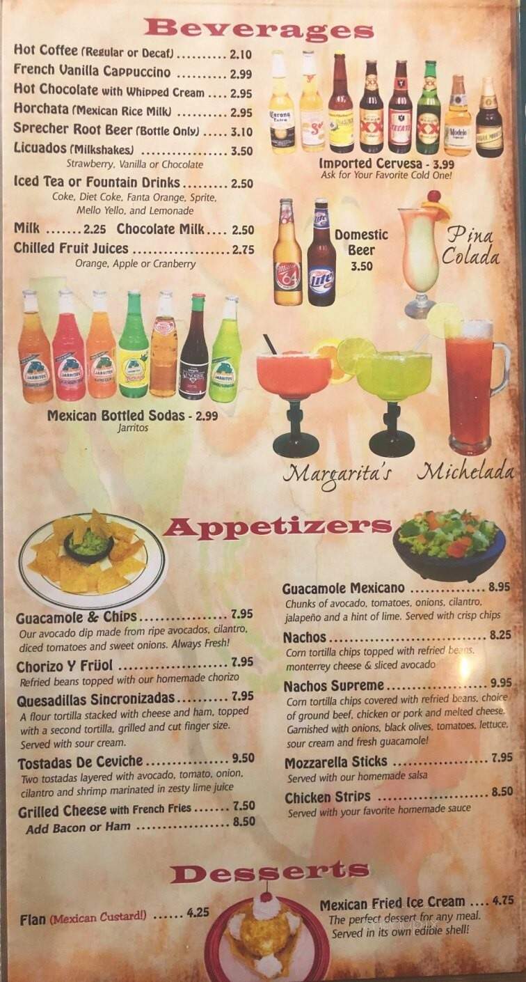 El Sol De Mexico - Waukesha, WI menu_pic