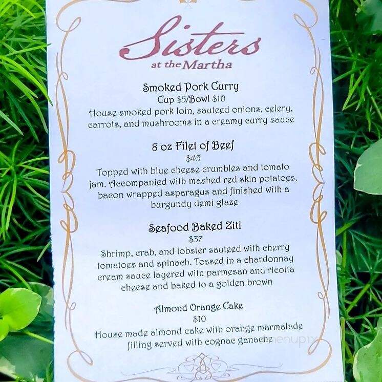 Two Sisters - Abingdon, VA menu_pic