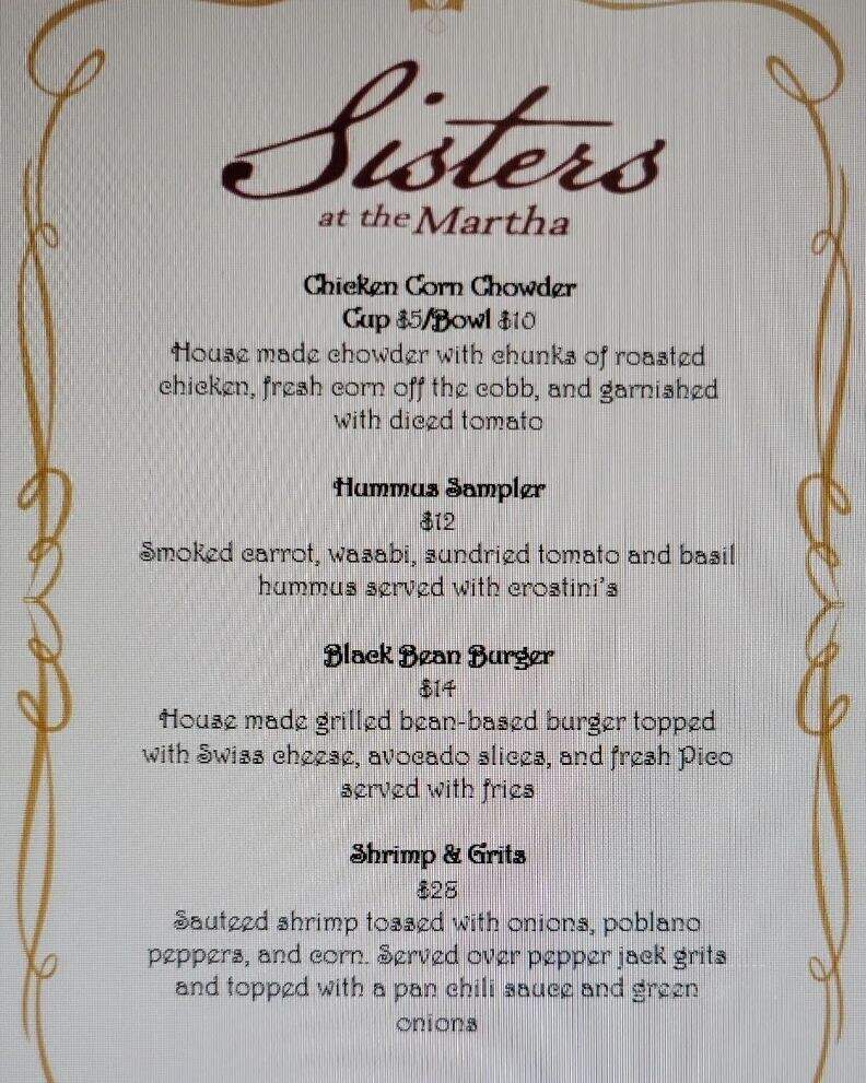 Two Sisters - Abingdon, VA menu_pic