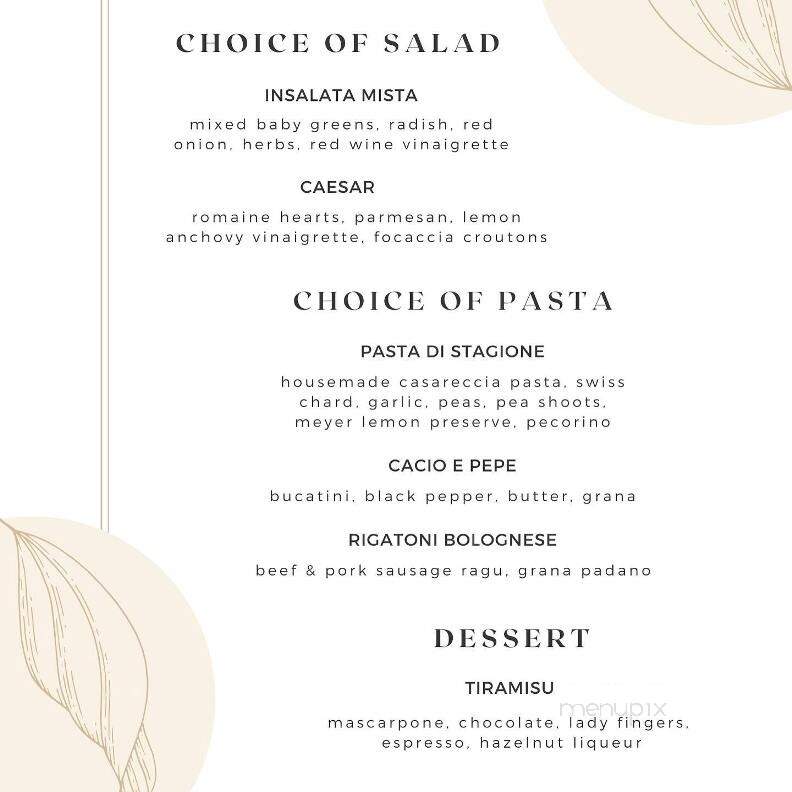Mezzo - Stockton, CA menu_pic
