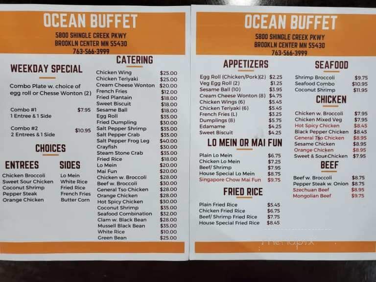 Ocean Buffet - Brooklyn Center, MN