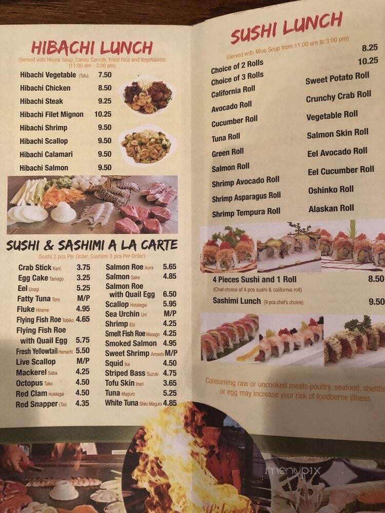 Kabuto Sushi and Teppanyaki - Charlottesville, VA menu_pic
