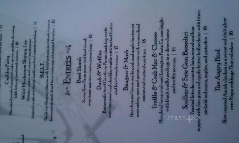 The Village Idiot - Lexington, KY menu_pic