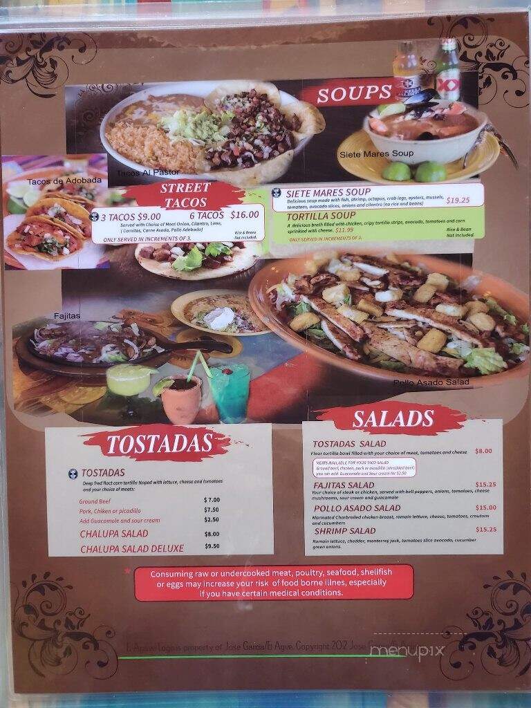 Agave Mexican Restaurant - Wenatchee, WA menu_pic