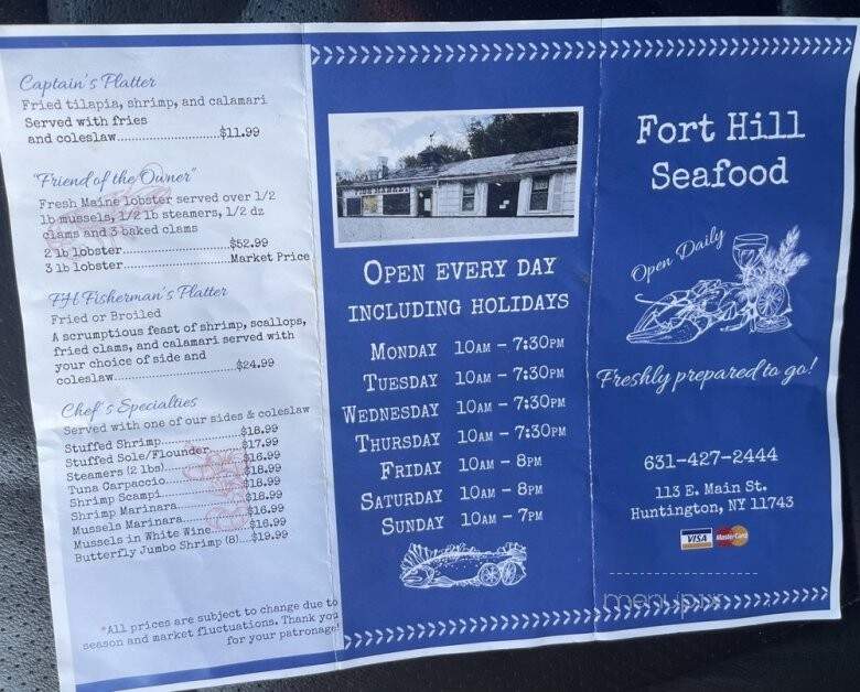 Fort Hill Seafood - Huntington, NY