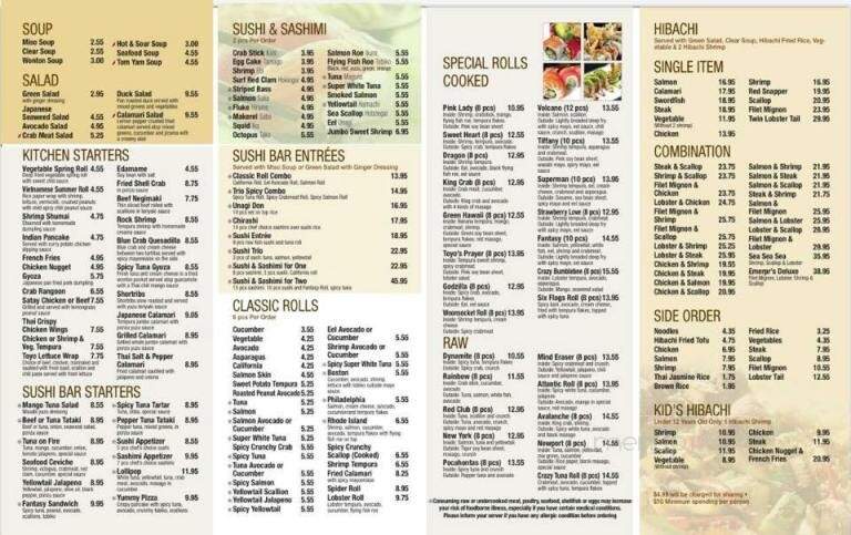 Toyo Steak House - Woonsocket, RI