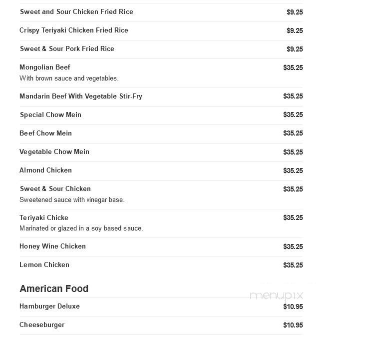 AK Asian Restaurant - Spokane Valley, WA menu_pic