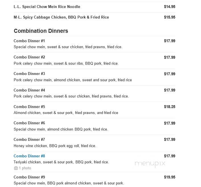 AK Asian Restaurant - Spokane Valley, WA menu_pic