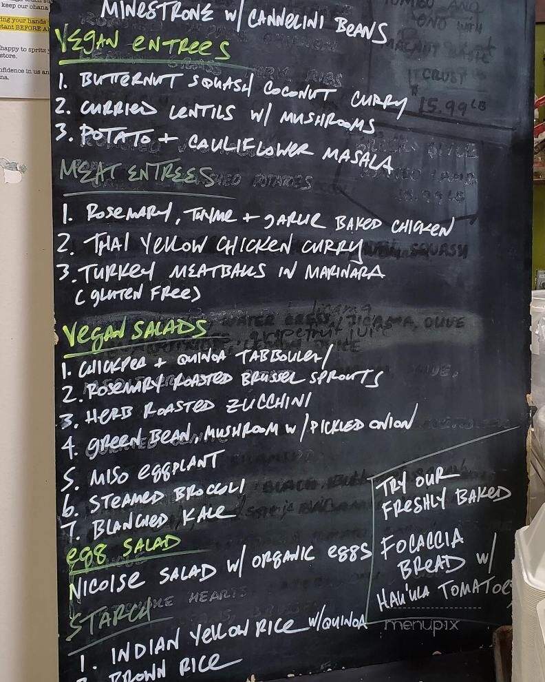 Kokua Market - Honolulu, HI menu_pic