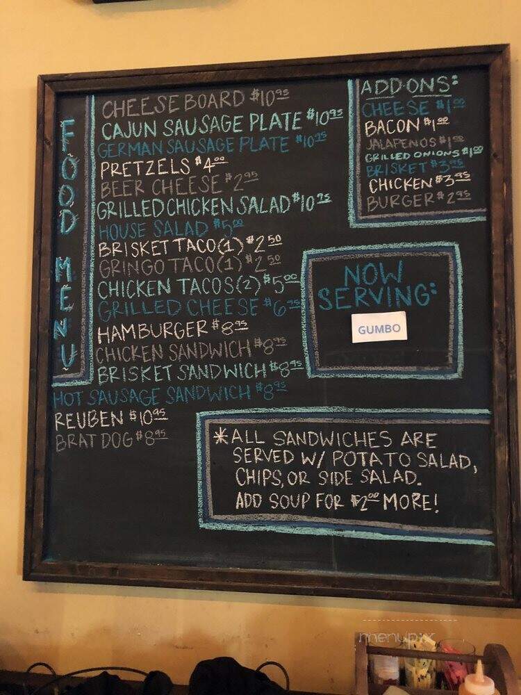 The Barley Oak - Mandeville, LA menu_pic