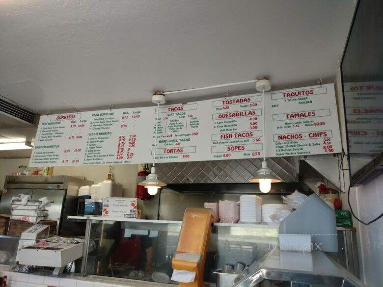 Garcia' - Atascadero, CA menu_pic