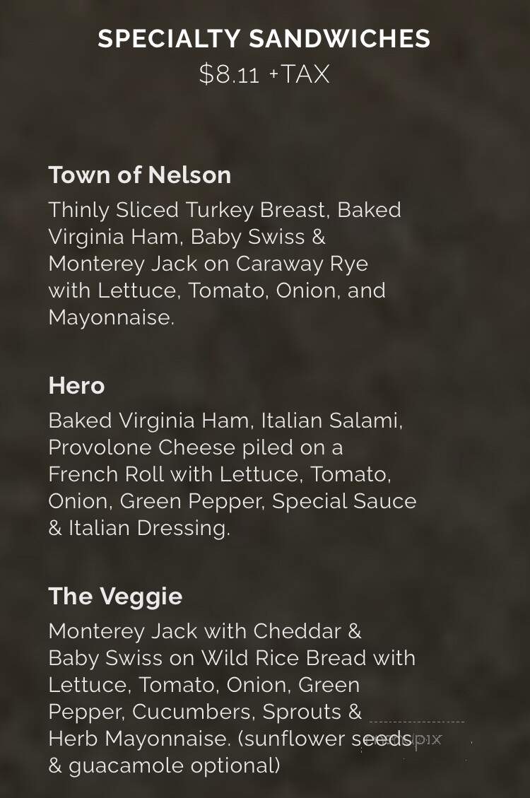 Nelson's Cheese Factory & Deli - Saint Paul, MN menu_pic