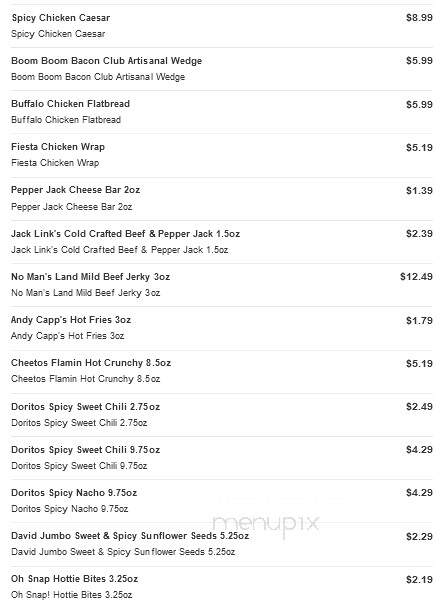 Sheetz - Forest, VA menu_pic