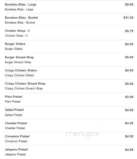 Sheetz - Forest, VA menu_pic