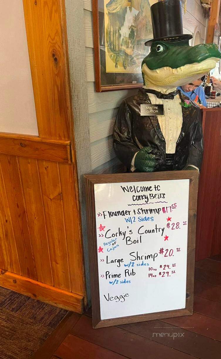 Corky Bell's Seafood - Gator Landing - Palatka, FL menu_pic