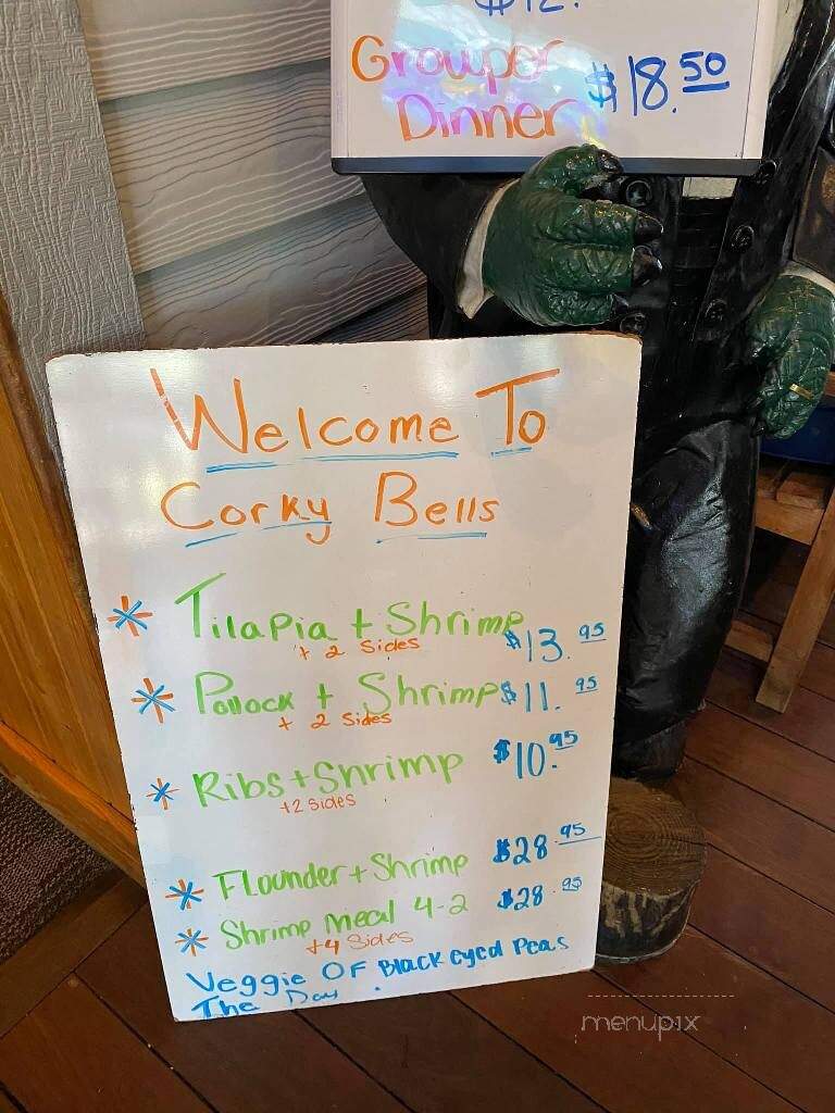 Corky Bell's Seafood - Gator Landing - Palatka, FL menu_pic