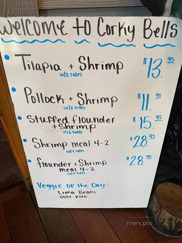 Corky Bell's Seafood - Gator Landing - Palatka, FL menu_pic