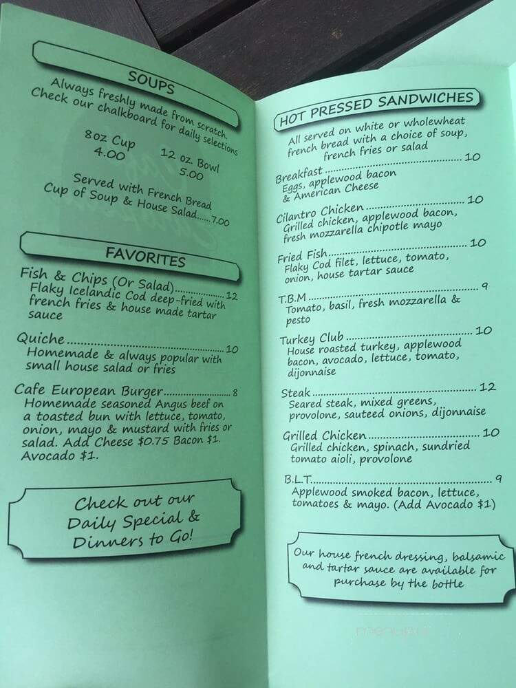 European Cafe & Schnitzel House - Ormond Beach, FL menu_pic