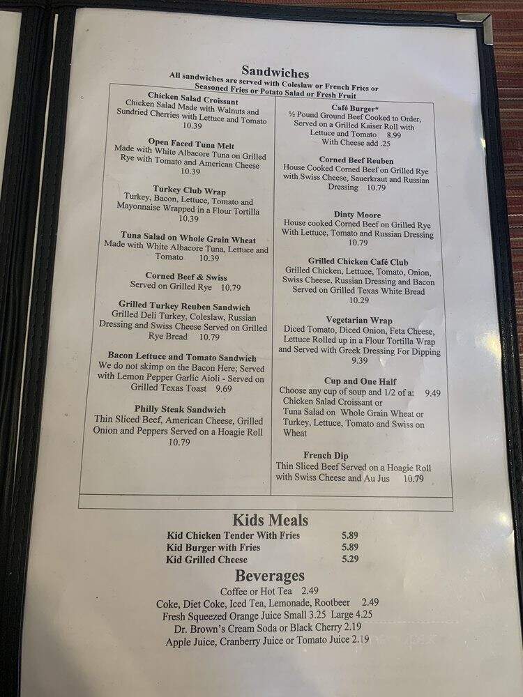 Downtown Cafe - Rochester, MI menu_pic