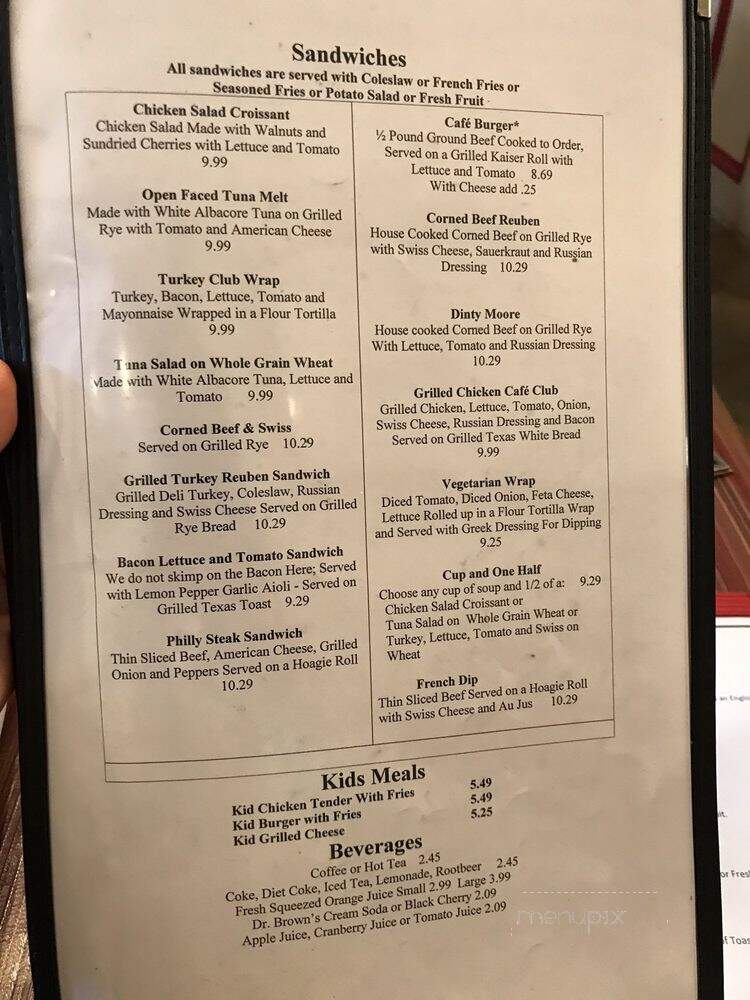 Downtown Cafe - Rochester, MI menu_pic