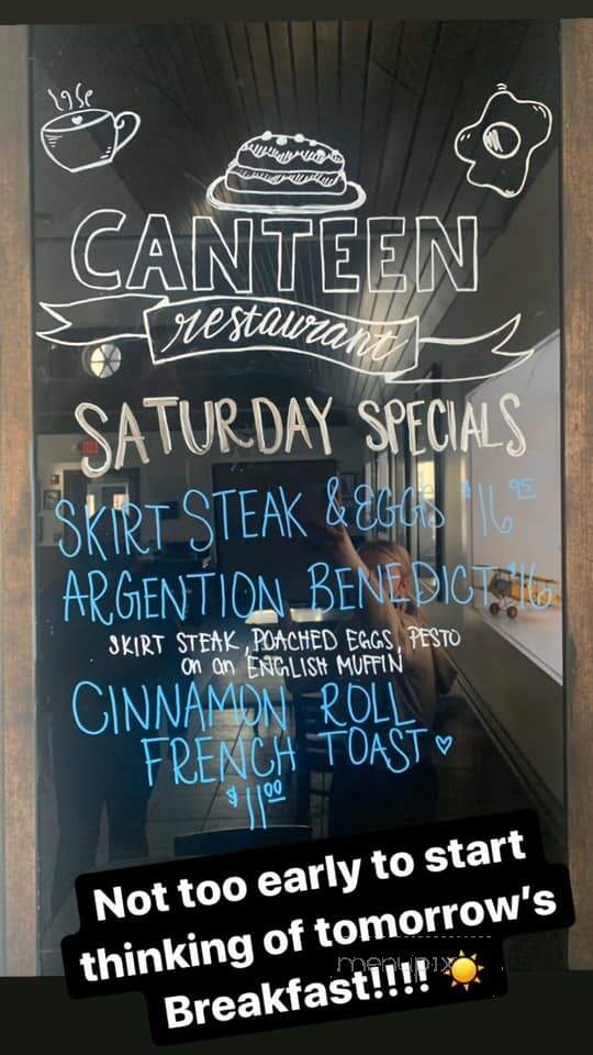 Canteen Restaurant - Barrington, IL menu_pic