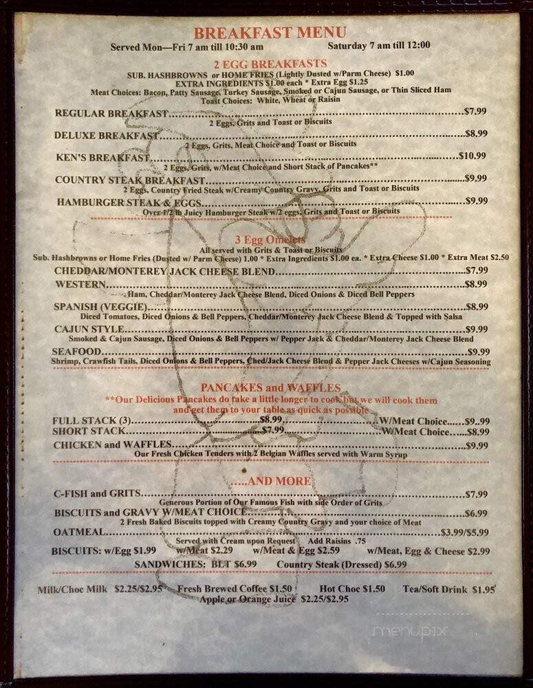 Crawford's Two - Baton Rouge, LA menu_pic