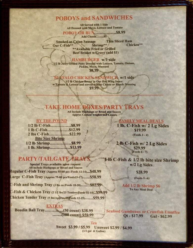 Crawford's Two - Baton Rouge, LA menu_pic