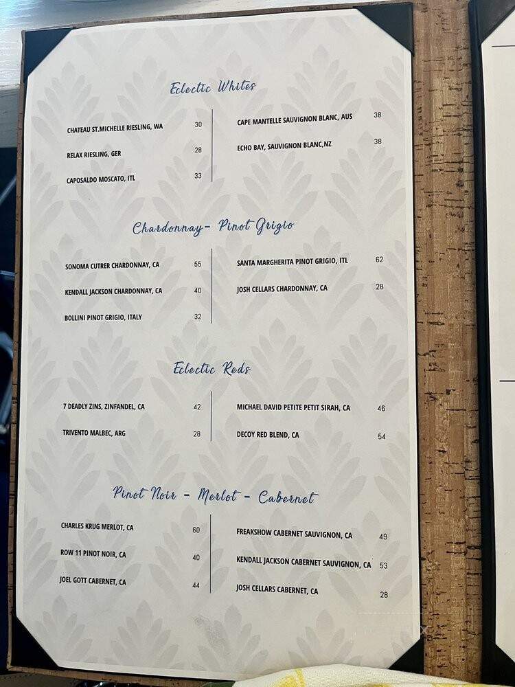 Chesapeake Inn Restaurant - Chesapeake City, MD menu_pic