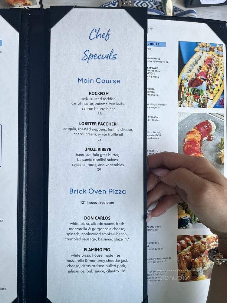 Chesapeake Inn Restaurant - Chesapeake City, MD menu_pic