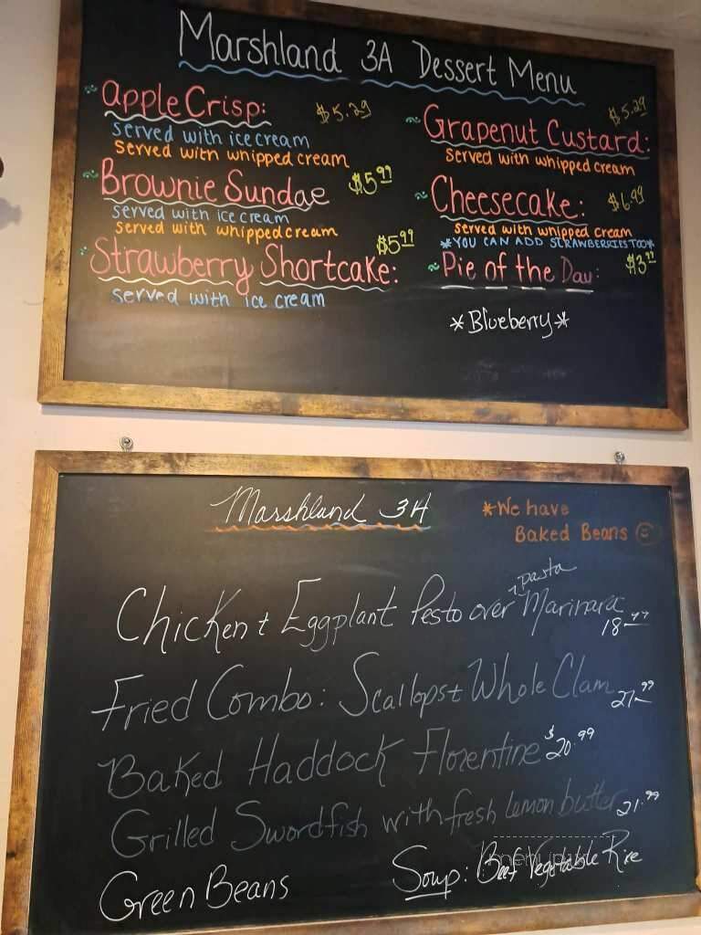 Marshland Restaurant - Sandwich, MA menu_pic