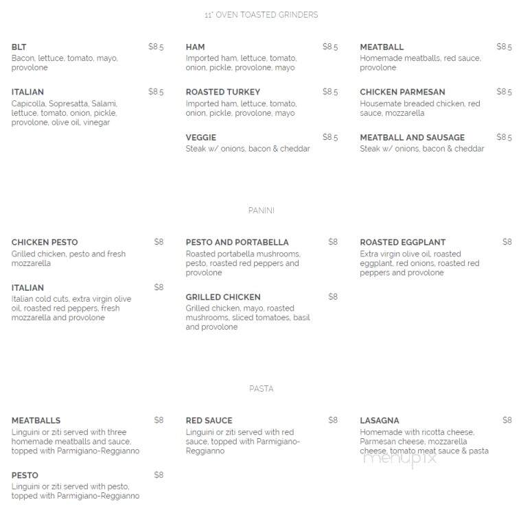 Palio Pizzeria - Hyannis, MA menu_pic
