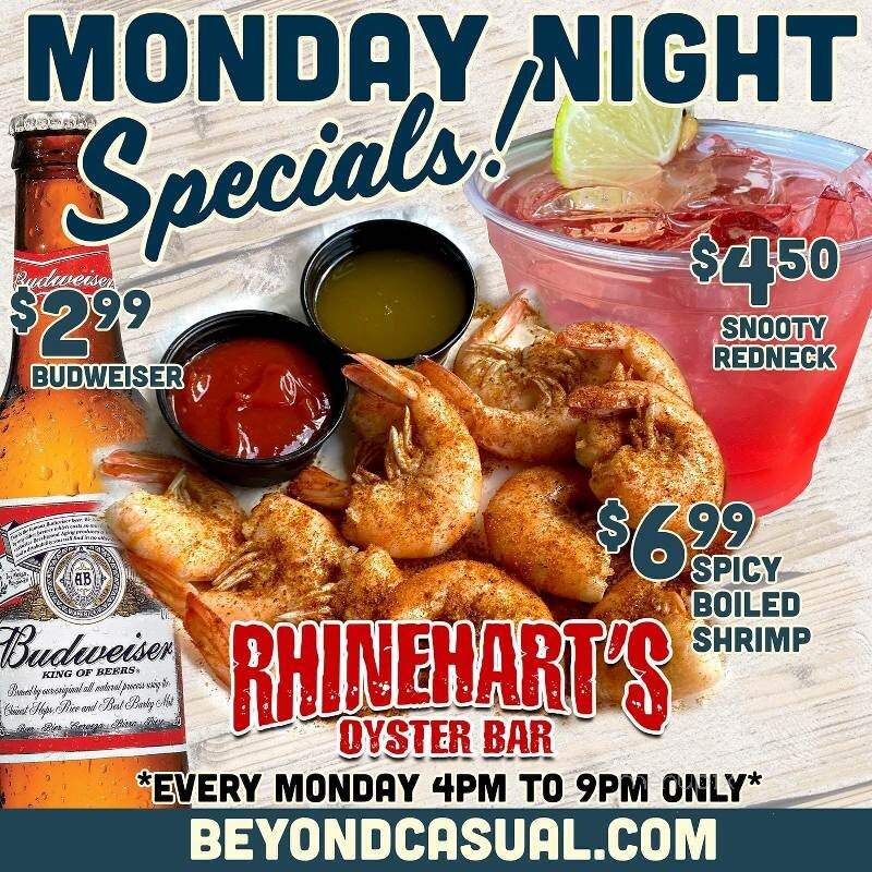 Rhinehart's Oyster Bar - Augusta, GA menu_pic