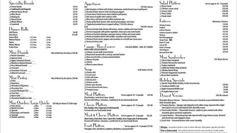 Patrick's Bakery & Cafe - Richfield, MN menu_pic