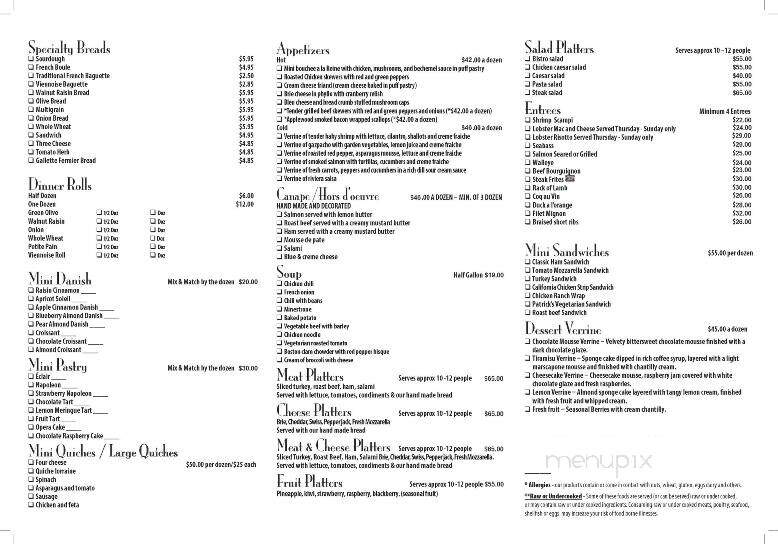 Patrick's Bakery & Cafe - Richfield, MN menu_pic